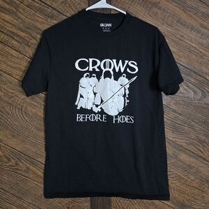 Funny Black Game Of Thrones Crows Shirt Medium
